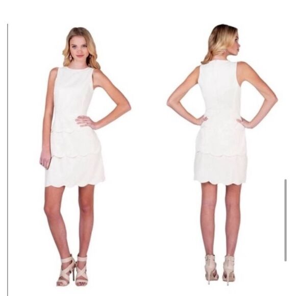 Badgley Mischka white dress, NWT - Picture 3 of 12